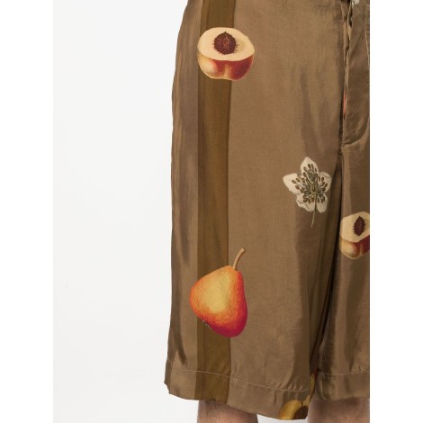 UMA WANG wide shorts with print
