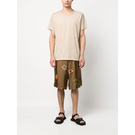 UMA WANG wide shorts with print
