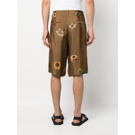 UMA WANG wide shorts with print