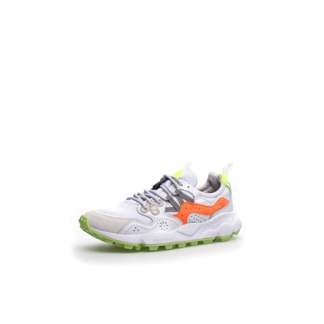 YAMANO 3 UNI SUEDE MESH WHITE FLUO