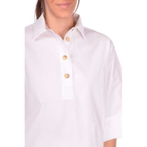 PAOLO FIORILLO CAPRI POLO JERSEY COLLO ALLA FRANCESE BIANCA 6122754300001