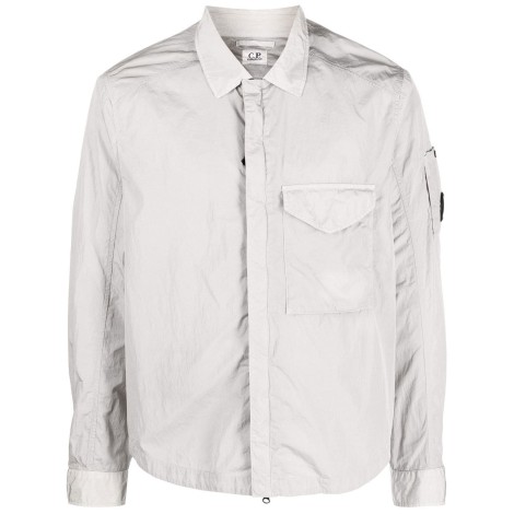 C.P. COMPANY Giubbotto-camicia grigio freddo in nylon