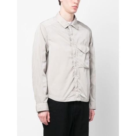 C.P. COMPANY Giubbotto-camicia grigio freddo in nylon