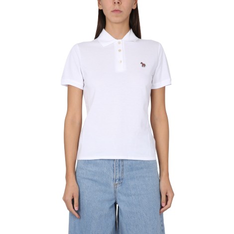 ps by paul smith polo shirt with zebra patch