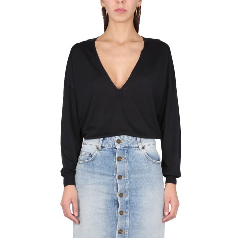 saint laurent v-neck pullover