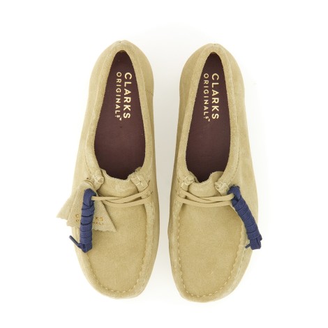 clarks wallabee lace-up shoe