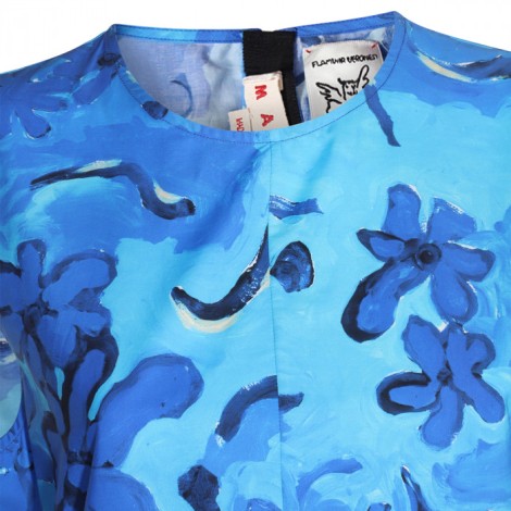 Marni - Blue Cotton Dress