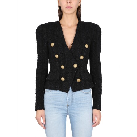 balmain double-breasted jacket