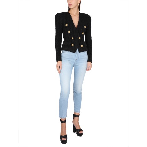 balmain double-breasted jacket