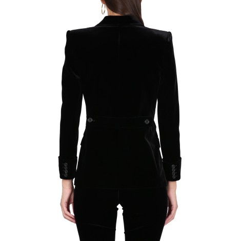 saint laurent short single-breasted jacket