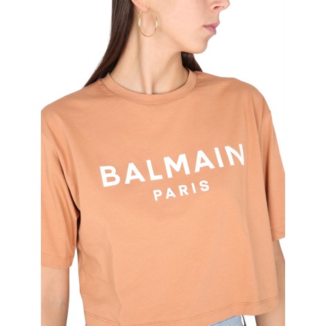 balmain cropped t-shirt