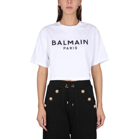 balmain cropped t-shirt