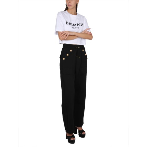 balmain cropped t-shirt