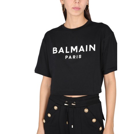 balmain cropped t-shirt