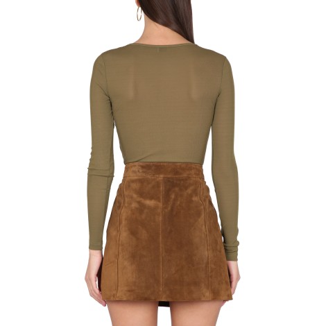 saint laurent short jersey top