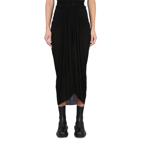 rick owens midi skirt