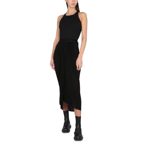 rick owens midi skirt