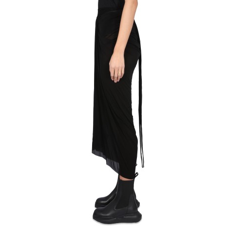rick owens midi skirt
