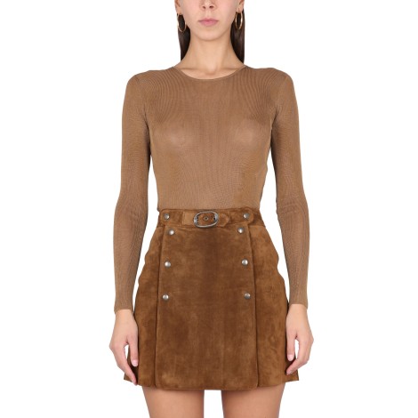 saint laurent short viscose top