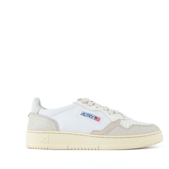 Sneakers in patchwork pelle scamosciata e tela