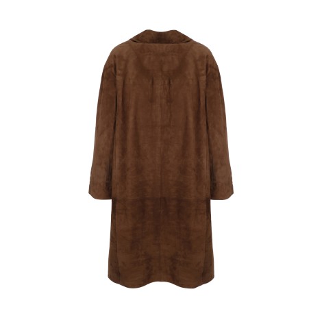 'S Max Mara 'Oliveto' Suede Duster Coat 42