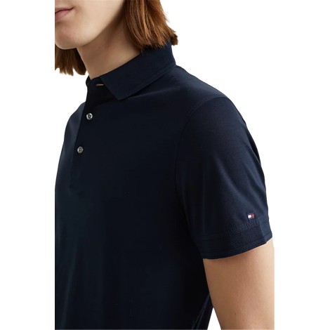 DC ESS MERC JERSEY SLIM POLO DESERT SKY