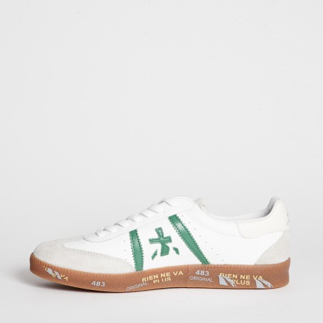 Sneakers Bonnie 6289 in pelle bianca e verde