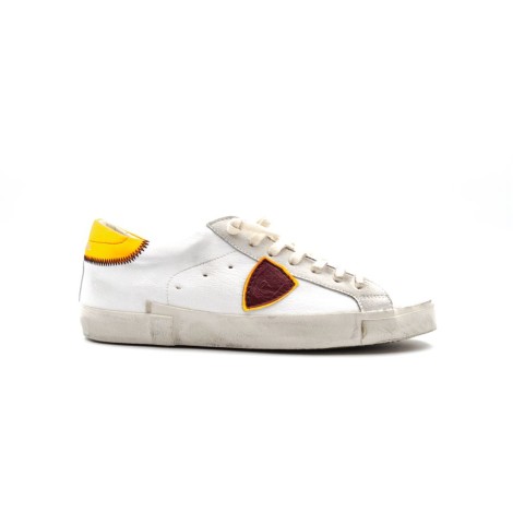 Sneakers Uomo BLANC ORANGE PHILIPPE MODEL Pelle