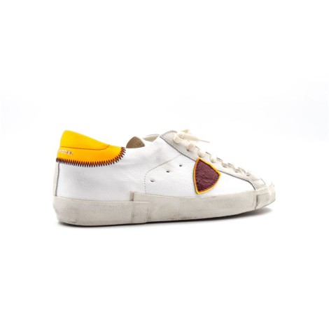 Sneakers Uomo BLANC ORANGE PHILIPPE MODEL Pelle