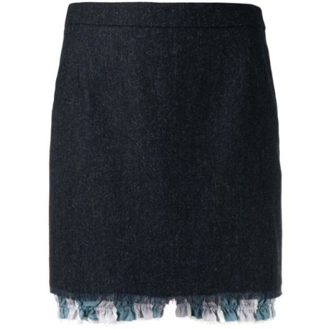 THOM BROWNE layered mini skirt