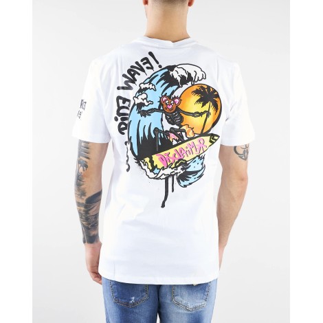 DISCLAIMER T-shirt con stampa logo e maxi stampa sul retro Disclaimer