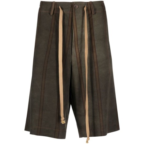 UMA WANG Bermuda shorts in striped fabric