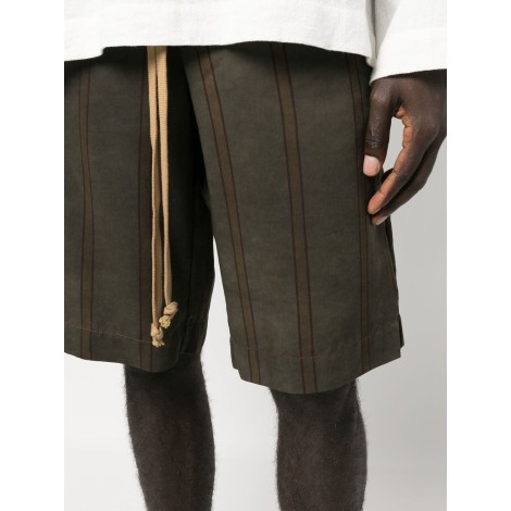 UMA WANG Bermuda shorts in striped fabric