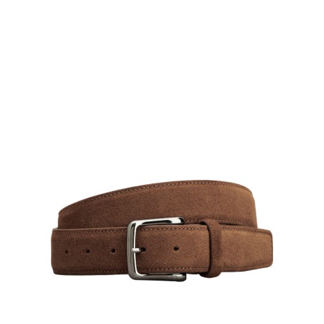 TOD'S CINTURA IN CAMOSCIO NEW BASIC 3.5 MARRONE <BR/>XCMCP610100AETS815