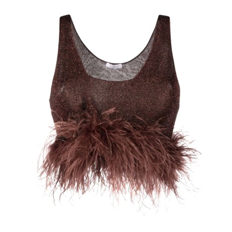 OSEREE Top Plumage Lumiere Cioccolato