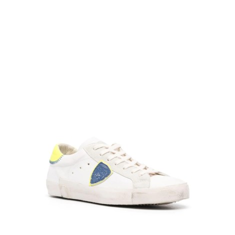PHILIPPE MODEL Sneakers Low Prsx - Blanc Jaune