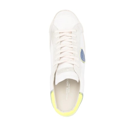 PHILIPPE MODEL Sneakers Low Prsx - Blanc Jaune