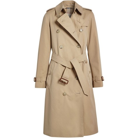Burberry `Kensington` Long Trench Coat