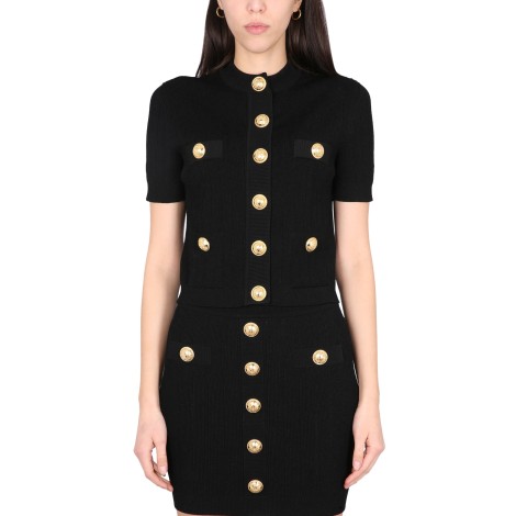 balmain knitted cardigan