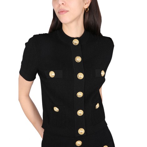 balmain knitted cardigan