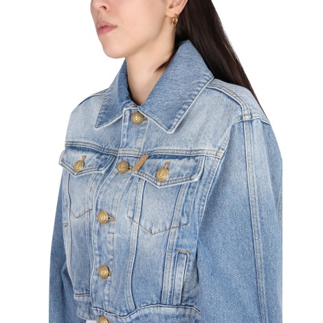 balmain cropped fit jacket