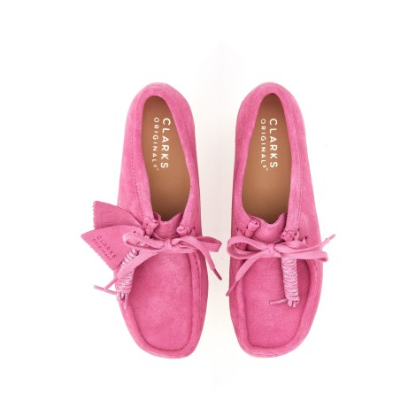 clarks wallabee lace-up shoe