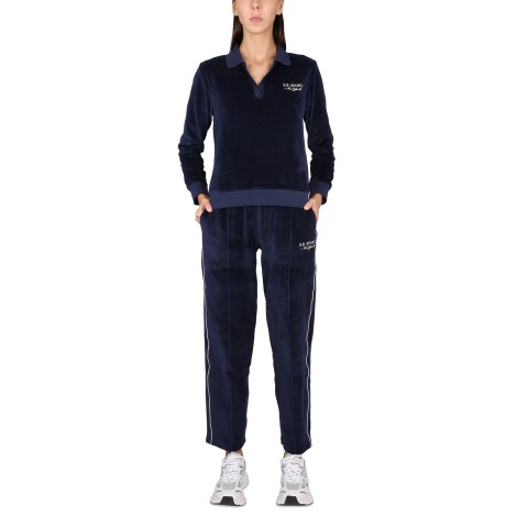 sporty&rich chenille polo shirt