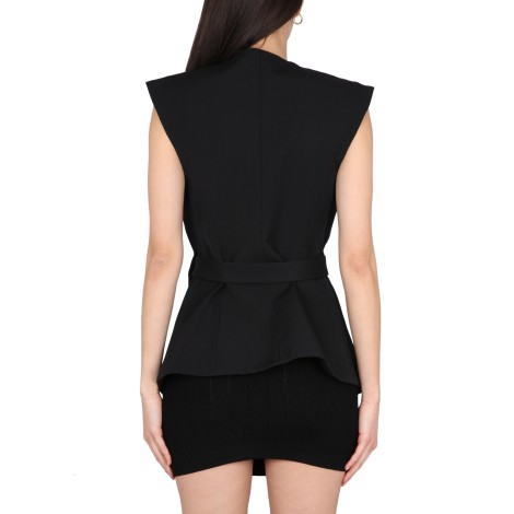 balmain v-neck vest