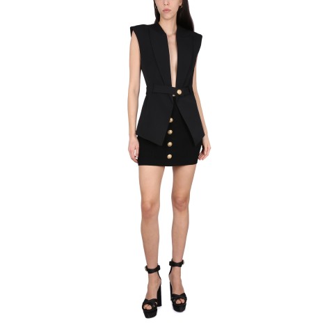 balmain v-neck vest