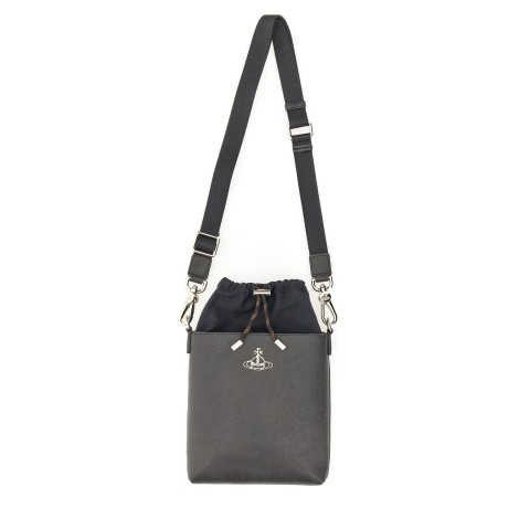 vivienne westwood saffiano leather shoulder bag