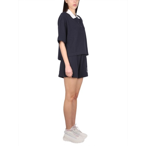 moncler polo with logo embroidery