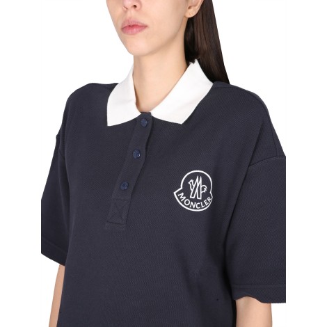 moncler polo with logo embroidery