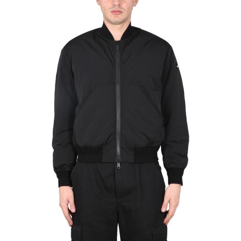 add padded bomber jacket