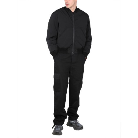 add padded bomber jacket
